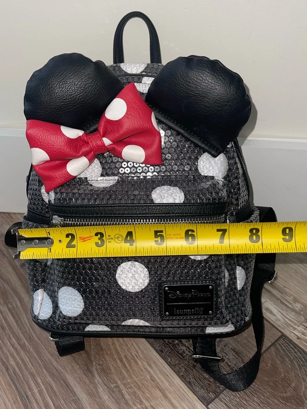 Disney & Loungefly Minnie Mouse Sequined Dot Mini Backpack